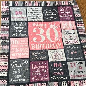 30th Birthday Blanket